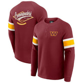 Washington Commanders Fanatics Darius Rucker Collection Waffle-Knit Raglan Long Sleeve Henley T-Shirt