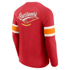 Tampa Bay Buccaneers Fanatics Darius Rucker Collection Waffle-Knit Raglan Long Sleeve Henley T-Shirt