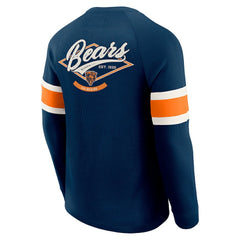 Chicago Bears Fanatics Darius Rucker Collection Waffle-Knit Raglan Long Sleeve Henley T-Shirt