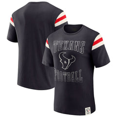 Houston Texans Fanatics Darius Rucker Collection Football Stripe Sleeve T-Shirt