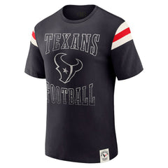 Houston Texans Fanatics Darius Rucker Collection Football Stripe Sleeve T-Shirt
