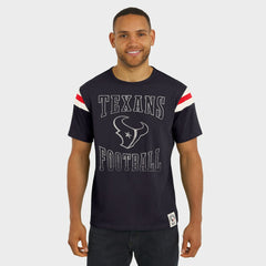 Houston Texans Fanatics Darius Rucker Collection Football Stripe Sleeve T-Shirt
