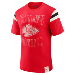 Kansas City Chiefs Fanatics Darius Rucker Collection Football Stripe Sleeve T-Shirt