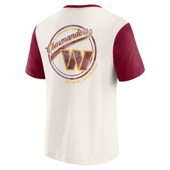 Washington Commanders Fanatics Darius Rucker Collection Henley Colorblock Slub Pocket T-Shirt