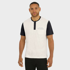 Las Vegas Raiders Fanatics Darius Rucker Collection Henley Colorblock Slub Pocket T-Shirt