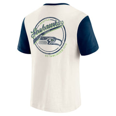 Seattle Seahawks Fanatics Darius Rucker Collection Henley Colorblock Slub Pocket T-Shirt