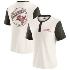 Tampa Bay Buccaneers Fanatics Darius Rucker Collection Henley Colorblock Slub Pocket T-Shirt
