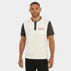 Tampa Bay Buccaneers Fanatics Darius Rucker Collection Henley Colorblock Slub Pocket T-Shirt