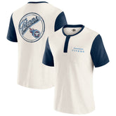 Tennessee Titans Fanatics Darius Rucker Collection Henley Colorblock Slub Pocket T-Shirt