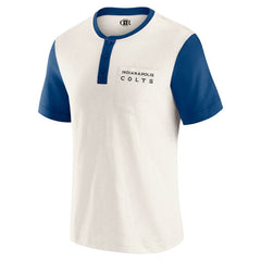 Indianapolis Colts Fanatics Darius Rucker Collection Henley Colorblock Slub Pocket T-Shirt