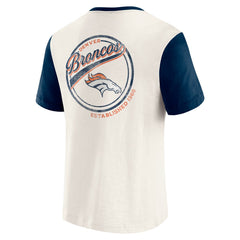 Denver Broncos Fanatics Darius Rucker Collection Henley Colorblock Slub Pocket T-Shirt