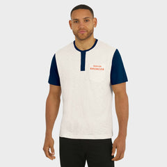 Denver Broncos Fanatics Darius Rucker Collection Henley Colorblock Slub Pocket T-Shirt