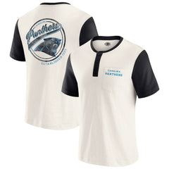 Carolina Panthers Fanatics Darius Rucker Collection Henley Colorblock Slub Pocket T-Shirt