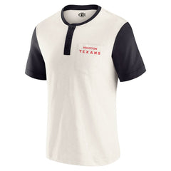 Houston Texans Fanatics Darius Rucker Collection Henley Colorblock Slub Pocket T-Shirt