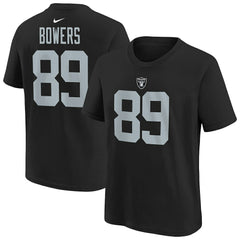 Las Vegas Raiders Nike Brock Bowers Youth Player Name & Number T-Shirt