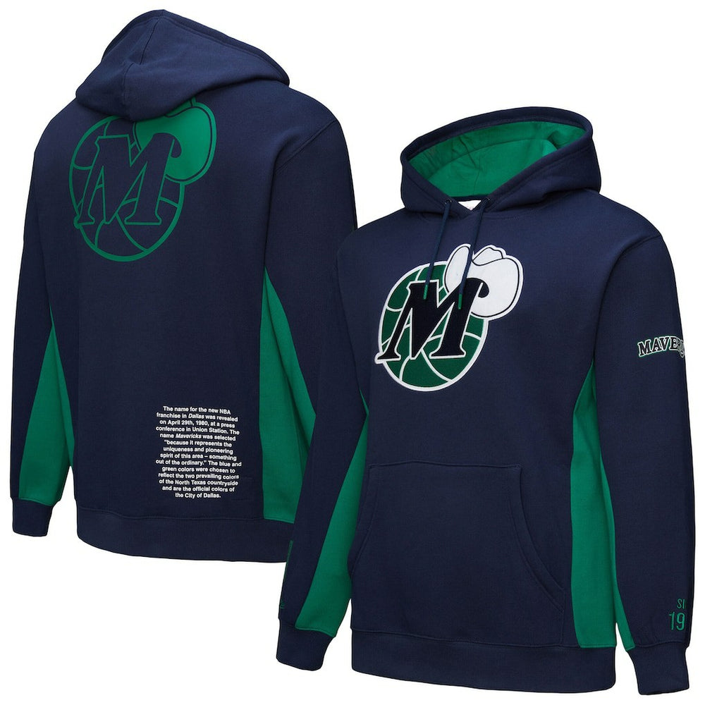 Dallas Mavericks Hardwood Classics Team Origins Fleece Pullover Hoodie sale On Sale