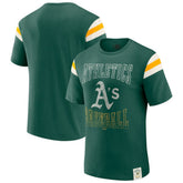 Athletics Darius Rucker Collection by Fanatics Distressed Sleeve Stripe T-Shirt | MLB Online