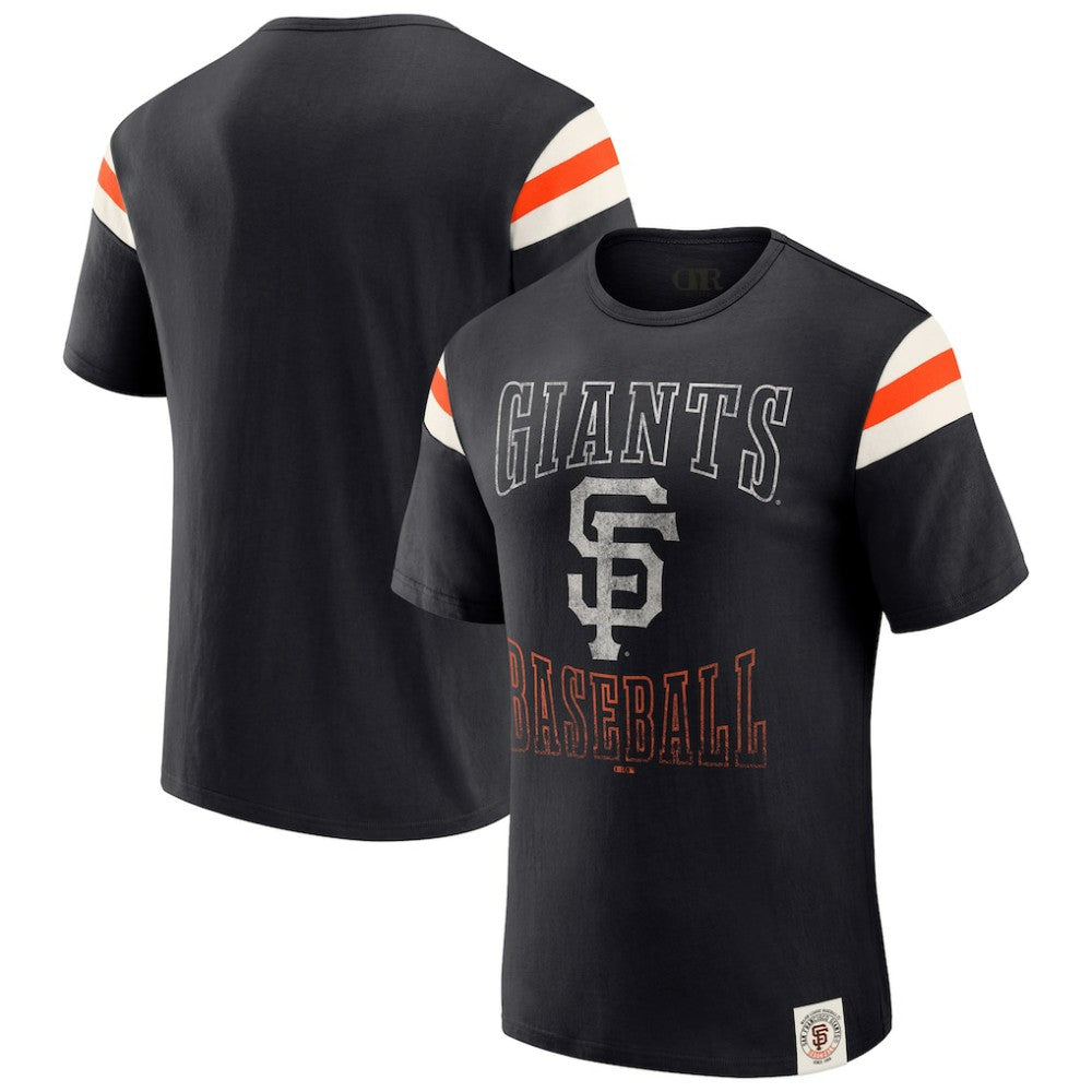 San Francisco Giants Darius Rucker Collection by Fanatics Distressed Sleeve Stripe T-Shirt | MLB Sale