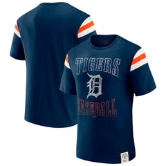 Detroit Tigers Darius Rucker Collection by Fanatics Distressed Sleeve Stripe T-Shirt | MLB US