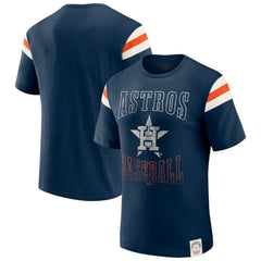 Houston Astros Darius Rucker Collection by Fanatics Distressed Sleeve Stripe T-Shirt | MLB On Sale