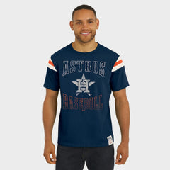 Houston Astros Darius Rucker Collection by Fanatics Distressed Sleeve Stripe T-Shirt | MLB On Sale