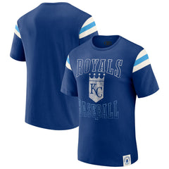 Kansas City Royals Darius Rucker Collection by Fanatics Distressed Sleeve Stripe T-Shirt | MLB New