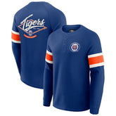 Detroit Tigers Darius Rucker Collection by Fanatics Waffle-Knit Raglan Long Sleeve Henley T-Shirt | MLB For sale