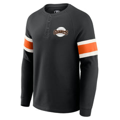 San Francisco Giants Darius Rucker Collection by Fanatics Waffle-Knit Raglan Long Sleeve Henley T-Shirt | MLB Outlet