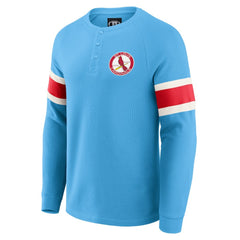 St. Louis Cardinals Darius Rucker Collection by Fanatics Waffle-Knit Raglan Long Sleeve Henley T-Shirt | MLB Near me