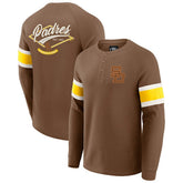 San Diego Padres Darius Rucker Collection by Fanatics Waffle-Knit Raglan Long Sleeve Henley T-Shirt | MLB Online