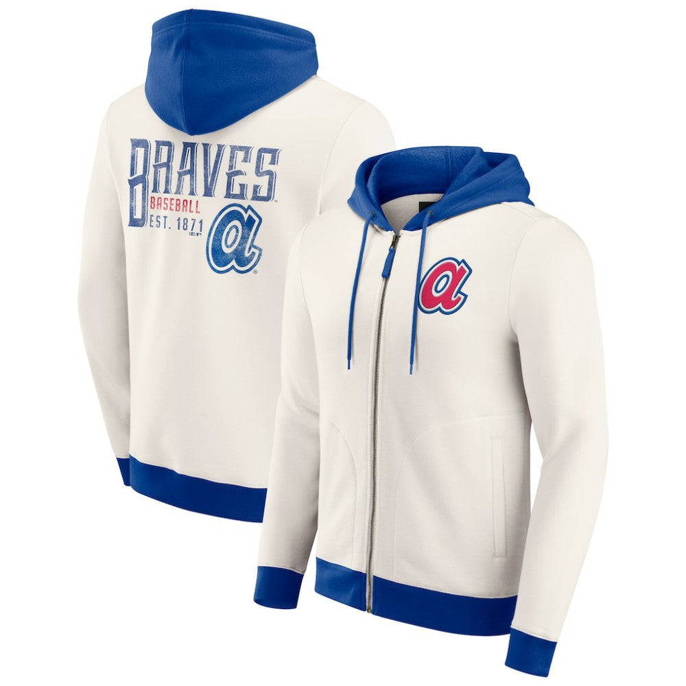 Atlanta Braves Darius Rucker Collection by Fanatics Men's Polar Fleece Full-Zip Hoodie | MLB Discount