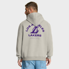 Los Angeles Lakers Crossover Collection Blocked Shot Premium Pullover Hoodie New