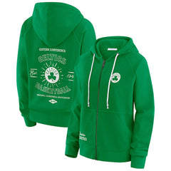 Boston Celtics WEAR by Erin Andrews Women's Vintage Full-Zip Raglan Hoodie Online
