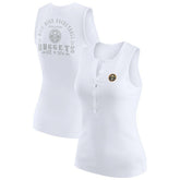 Denver Nuggets WEAR by Erin Andrews Women's Rib-Knit Henley Tank Top sale On Sale