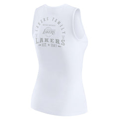 Los Angeles Lakers WEAR by Erin Andrews Women's Rib-Knit Henley Tank Top New