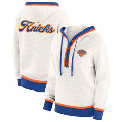 New York Knicks WEAR by Erin Andrews Women's Plus Size Hoodie Sweater Outlet
