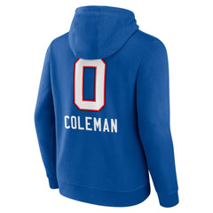 Buffalo Bills Keon Coleman Team Wordmark Name & Number Pullover Hoodie