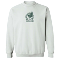 Mexico National Team Vive La Fete Women's Color Badge Pullover Sweatshirt White