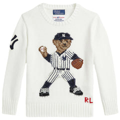 Yankees Polo Ralph Lauren Preschool Bear Pullover Sweater | MLB For sale