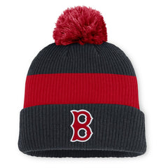 Boston Red Sox Nike Cooperstown Collection Peak Standard Cuffed Knit Hat with Pom | MLB Online