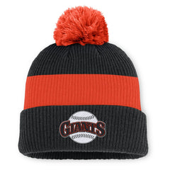 San Francisco Giants Nike Cooperstown Collection Peak Standard Cuffed Knit Hat with Pom | MLB Outlet