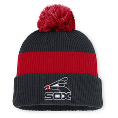 Chicago White Sox Nike Cooperstown Collection Peak Standard Cuffed Knit Hat with Pom | MLB On Sale