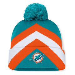 Miami Dolphins Fanatics Women's Cornerback Cuffed Knit Hat with Pom