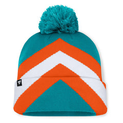 Miami Dolphins Fanatics Women's Cornerback Cuffed Knit Hat with Pom