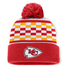 Kansas City Chiefs Fanatics Women's End Zone Cuffed Knit Hat with Pom