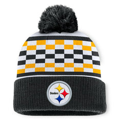 Pittsburgh Steelers Fanatics Women's End Zone Cuffed Knit Hat with Pom