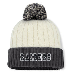 Las Vegas Raiders Fanatics Women's Coaxial Cuffed Knit Hat with Pom