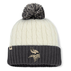 Minnesota Vikings Fanatics Women's Coaxial Cuffed Knit Hat with Pom