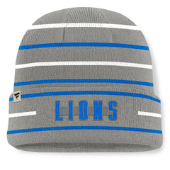 Detroit Lions Fanatics Throwback Yard Lines Cuffed Knit Hat
