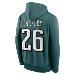 Philadelphia Eagles Nike Saquon Barkley Player Name & Number Therma Hoodie
